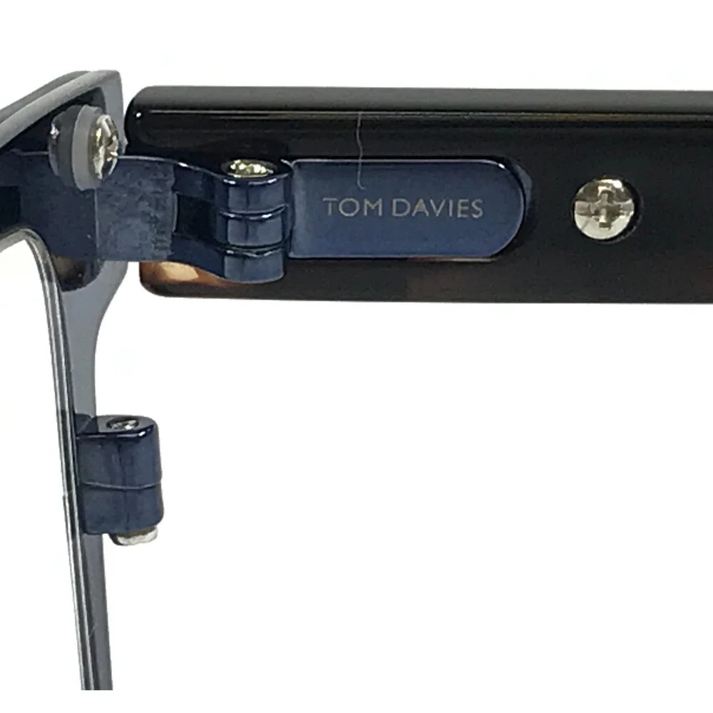 Tom Davies Eyeglasses Frames TD755 Col. 2270 Blue Brown Tortoise 53-15-145